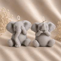 Elephant Candle Set of 2