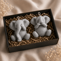 Elephant Candle Set of 2