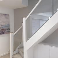 Staircase and walls restored and painted