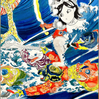 The Dragon Palace — Princess Mikamin’s "Intervention" ​2026 | Oil on canvas | 227.3 x 181.8 cm (89.5 x 71.6 in) | F150 ​