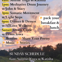 Saturday/Sunday Schedule