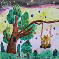 盪鞦韆/40x40cm/壓克力彩、畫布