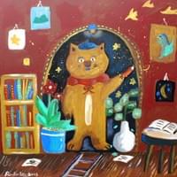 魔法師/40x40cm/壓克力彩、畫布