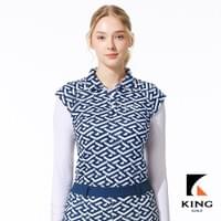 女款假兩件式印花長袖