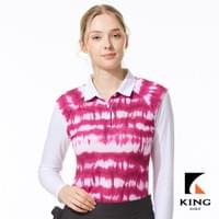 女款假兩件式印花長袖