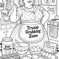 MAGA Trad Wife in Kitchen