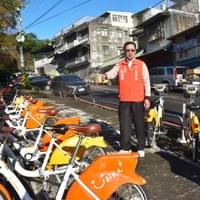 竹東高中YouBike站點視察