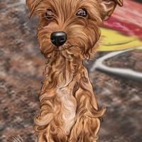 Digital Dog Caricature
