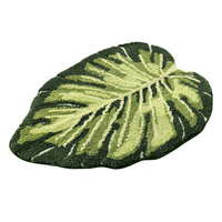 Monstera Leaf Bathroom Rug