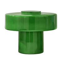 Green Geometric Glass Lamp