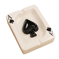 Ace Poker Ceramic Ashtray