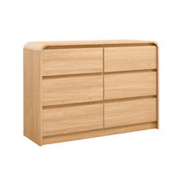 Wood Mid Century Wide Dresser