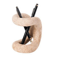 Travertine Marble Pen Holder