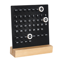 Perpetual Desk Calendar Black
