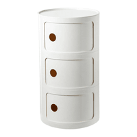 White 3 Tier Storage Drawers