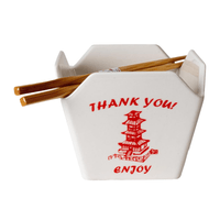 Porcelain Box with Chopsticks