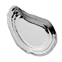Silver Porcelain Oyster Tray