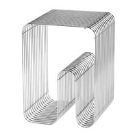 Retro Chrome Metal Side Table