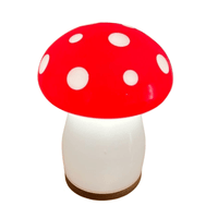 Retro Red Mushroom Lamp