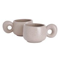 Chunky Cappuccino Mugs 2pc