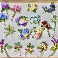 Flower Brooches
