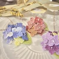 Hydrangeas necklace