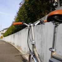持ちやすいハンドル位置　折りたたみ　自転車
