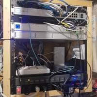 A home network rack