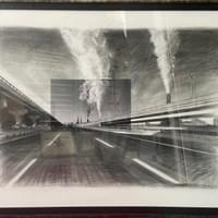 I-95 Southbound #2  Graphite on Board  51"X40' Photo Extension