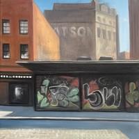 Meatpacking District Sunday Morning.  16"X20" oil on Linen