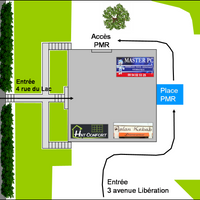 Plan de l'Accès PMR. 