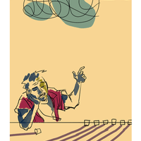 Hawaiian Dick character poster