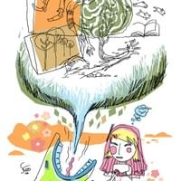 Sketching with fancy colouring