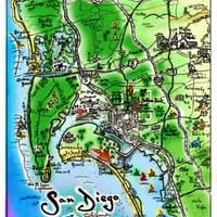 San Diego Map by Alden