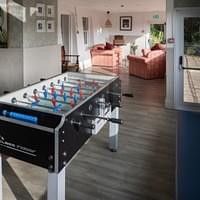 Full size table football in the games area