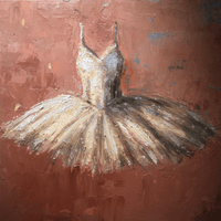 Tutu on Terracotta Backdrop