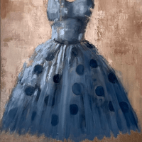 Blue Polka Dot Dress