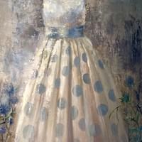 "Blue Polka Dot Dress" Joy