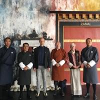 Michael Rutland és Francoise Pommaret társaságában