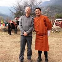 Nomádfesztiválon a Nemzeti Tanács legfiatalabb tagja, Tshewang Jurme társaságában, 2011