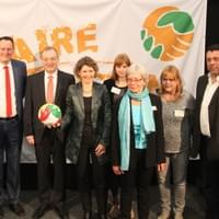 Konzeption und Durchführung Kulturprogramm "Faire Welten" Mainz. Mit OB Michael Ebling, Eveline Lemke, Ministerin für Wirtschaft, Klimaschutz, Energie und Landesplanung RLP 2014