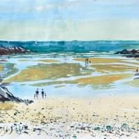 Falling tide, Maenporth