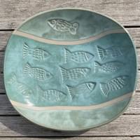 Stoneware Fish Bowl 1