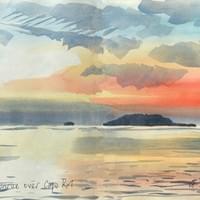 Coral sunrise over Cape Kri