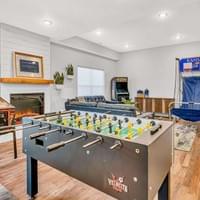 Game room in the lower floor
