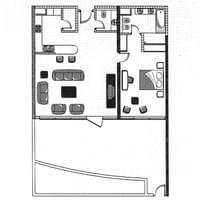 TYPE D - Garden Level - 1 bed