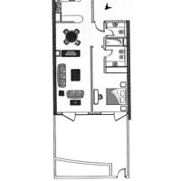 TYPE F - Garden Level - 1 Bed
