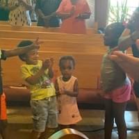sign of peace, the little ones look forward to this
