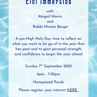 Elul Immersion