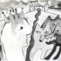 Man KIng and his Dogs